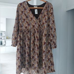 Frank and Oak Floral Fall Dress